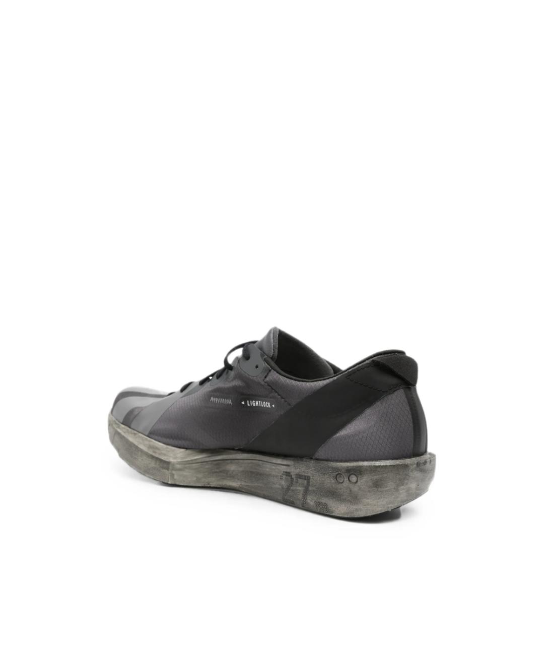 Y-3 Серые текстильные низкие кроссовки / кеды, фото 2