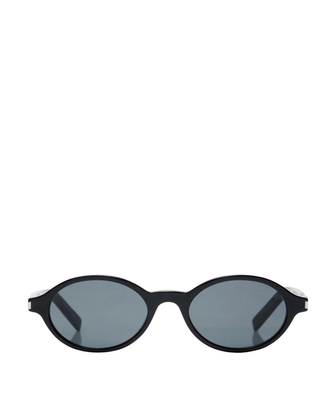 SAINT LAURENT Черные пластиковые солнцезащитные очки, фото 1