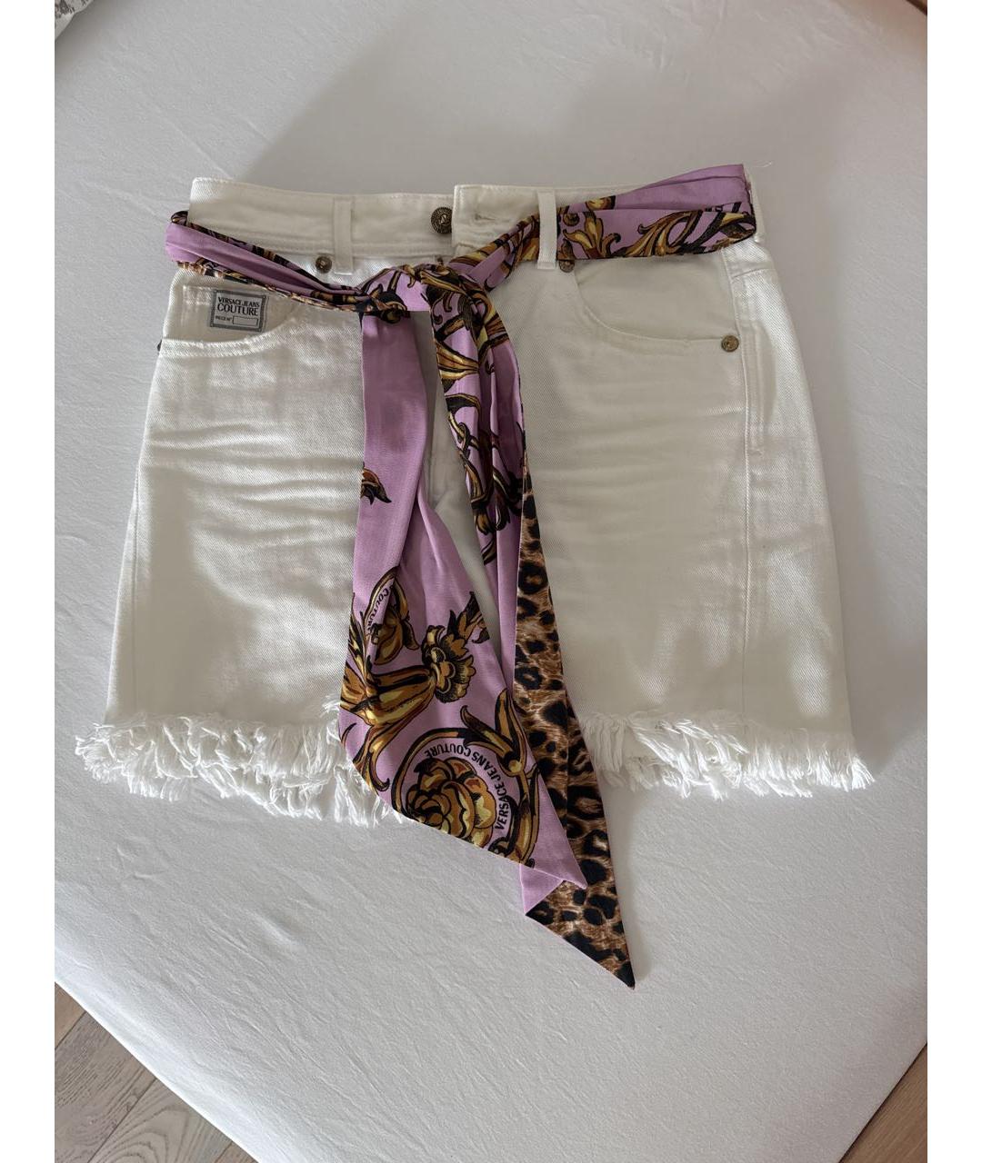 VERSACE JEANS COUTURE Белые хлопковые шорты, фото 7