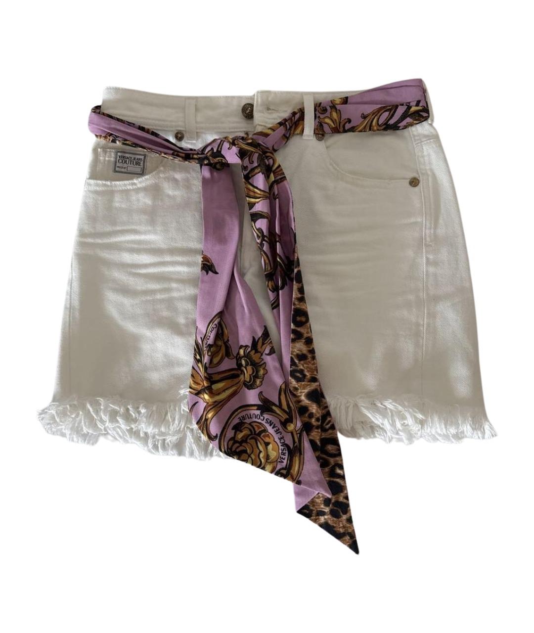 VERSACE JEANS COUTURE Белые хлопковые шорты, фото 1