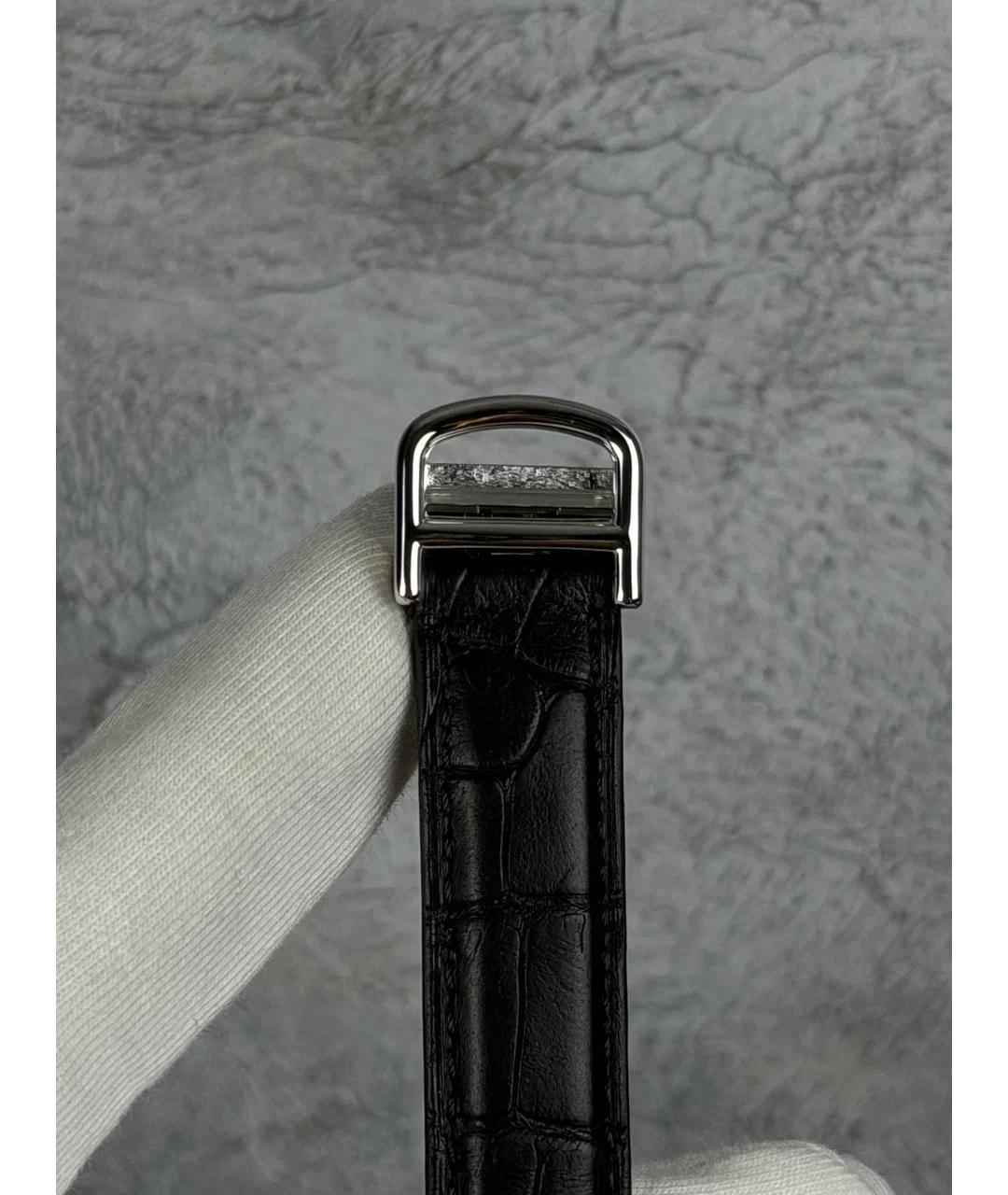 CARTIER Черные часы из белого золота, фото 6