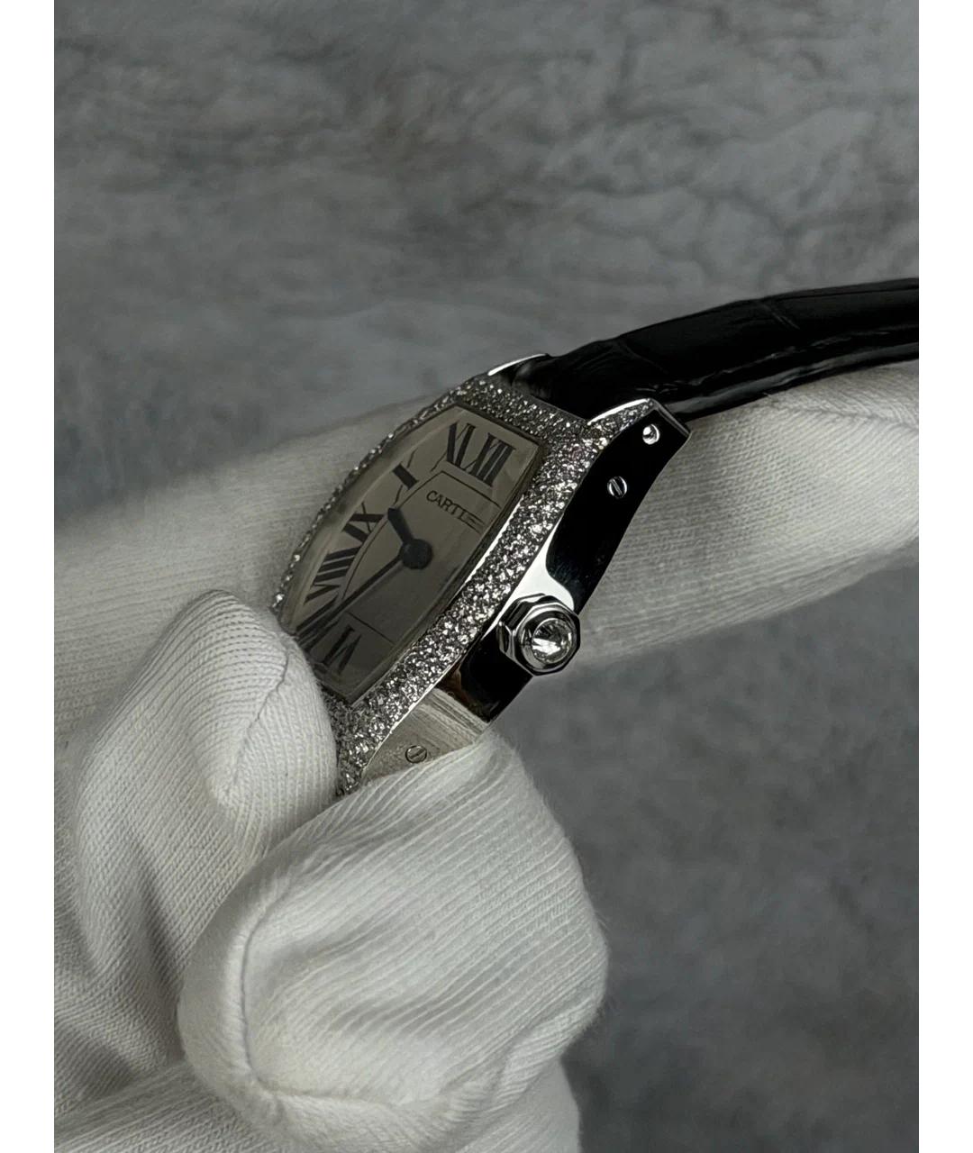 CARTIER Черные часы из белого золота, фото 3