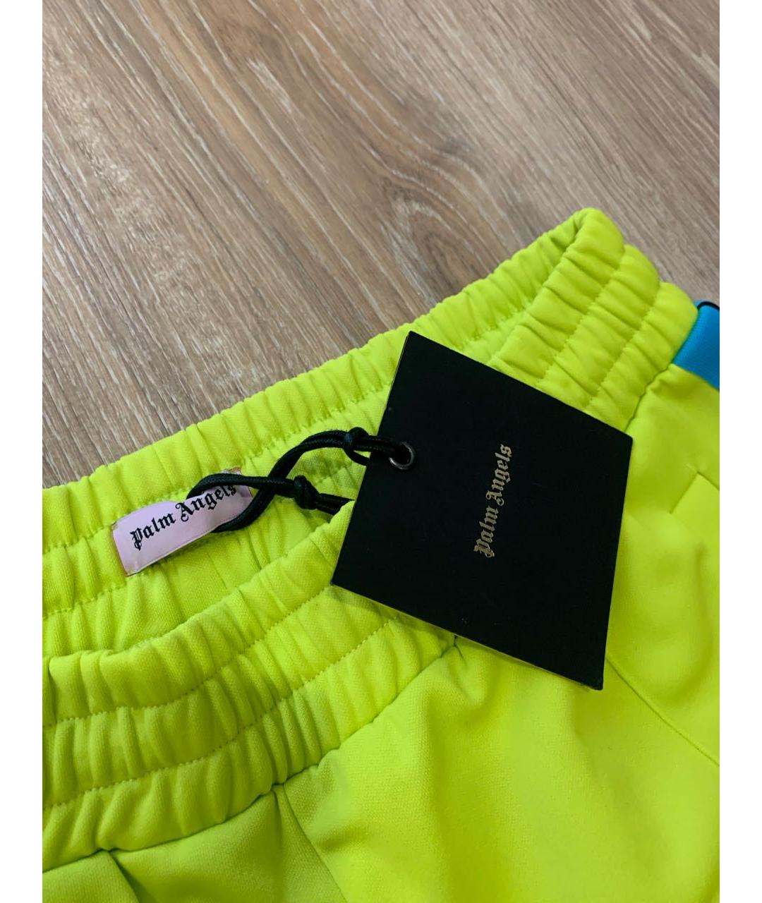 PALM ANGELS Желтые полиэстеровые повседневные брюки, фото 5