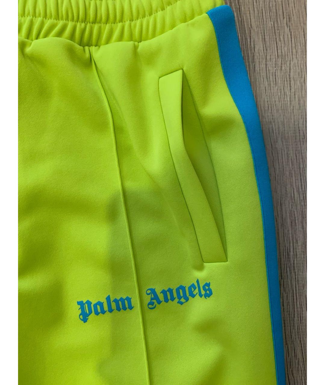 PALM ANGELS Желтые полиэстеровые повседневные брюки, фото 3