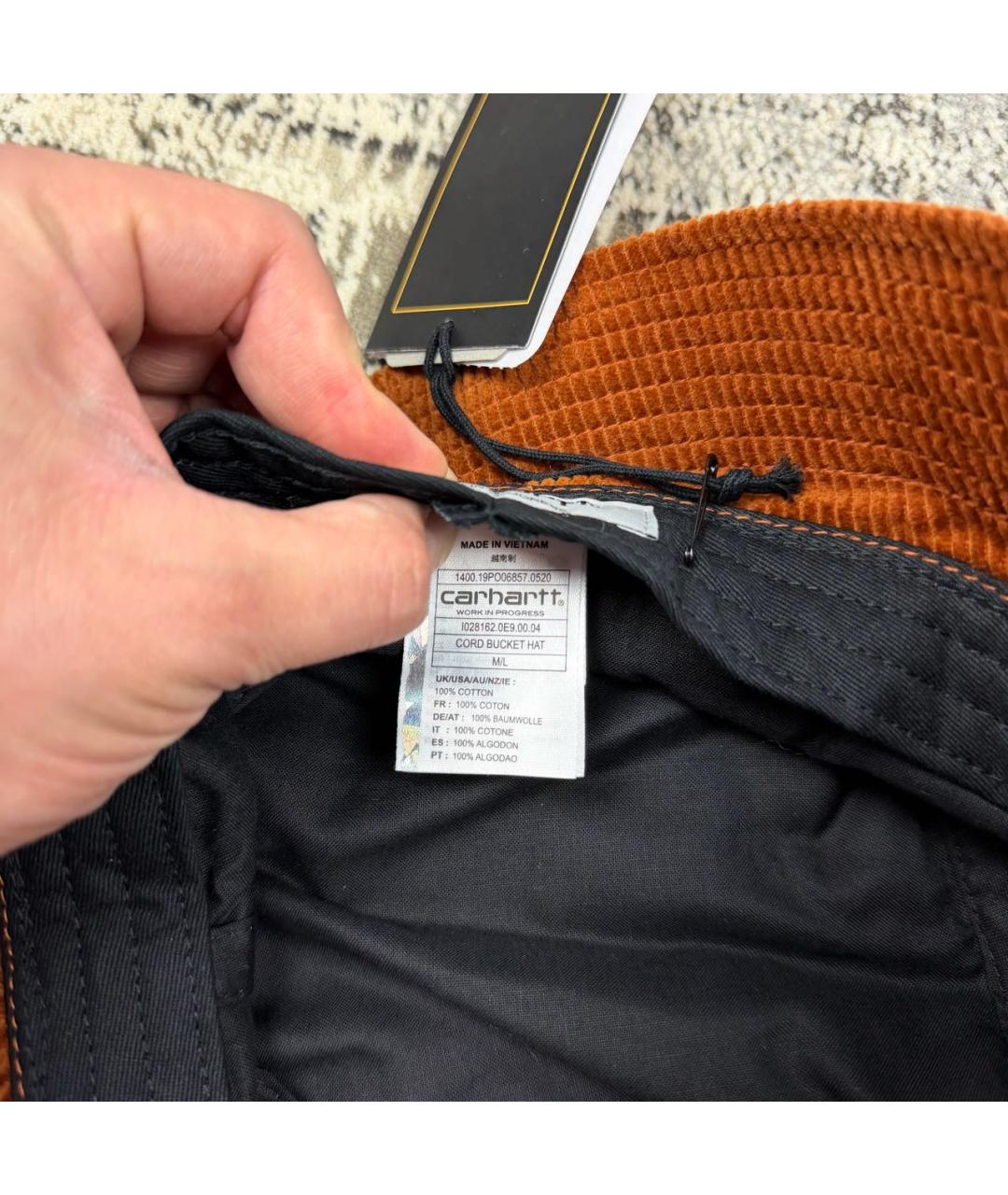 CARHARTT WIP Оранжевая хлопковая шляпа, фото 6