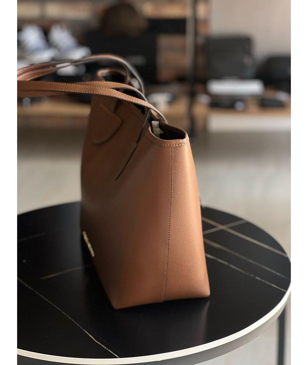 MARC JACOBS Коричневая кожаная сумка тоут, фото 2