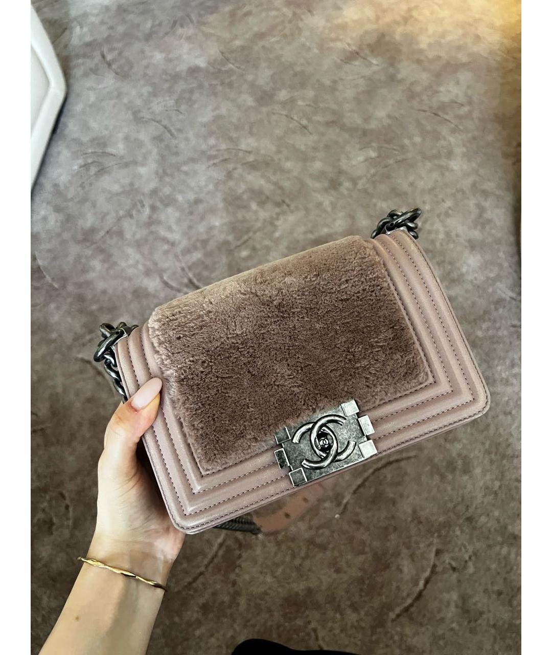 CHANEL Розовая сумка через плечо, фото 8