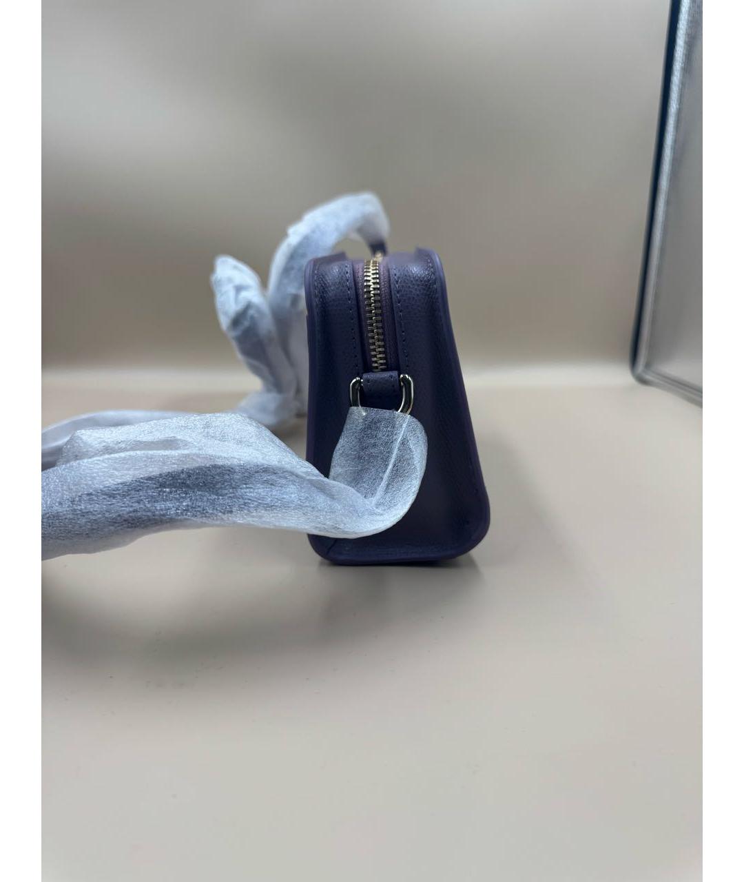 FURLA Фиолетовая кожаная сумка через плечо, фото 3