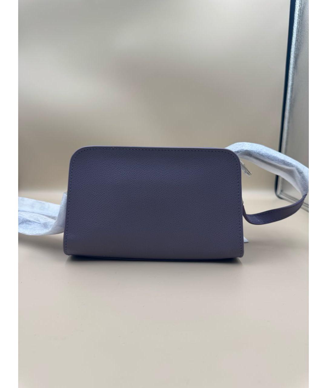 FURLA Фиолетовая кожаная сумка через плечо, фото 2