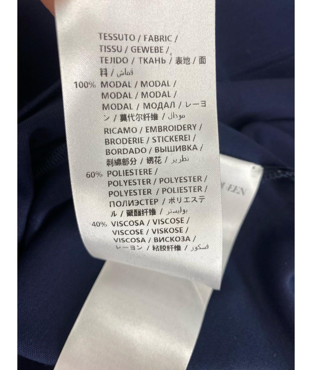 ALEXANDER MCQUEEN Темно-синяя футболка, фото 8