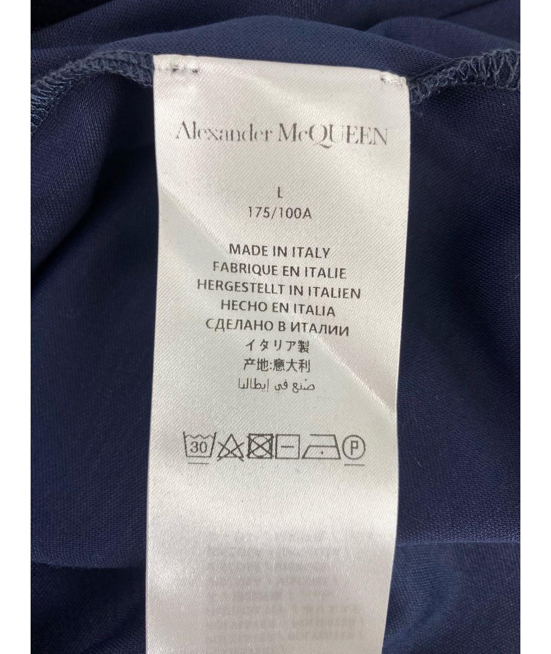 ALEXANDER MCQUEEN Темно-синяя футболка, фото 7