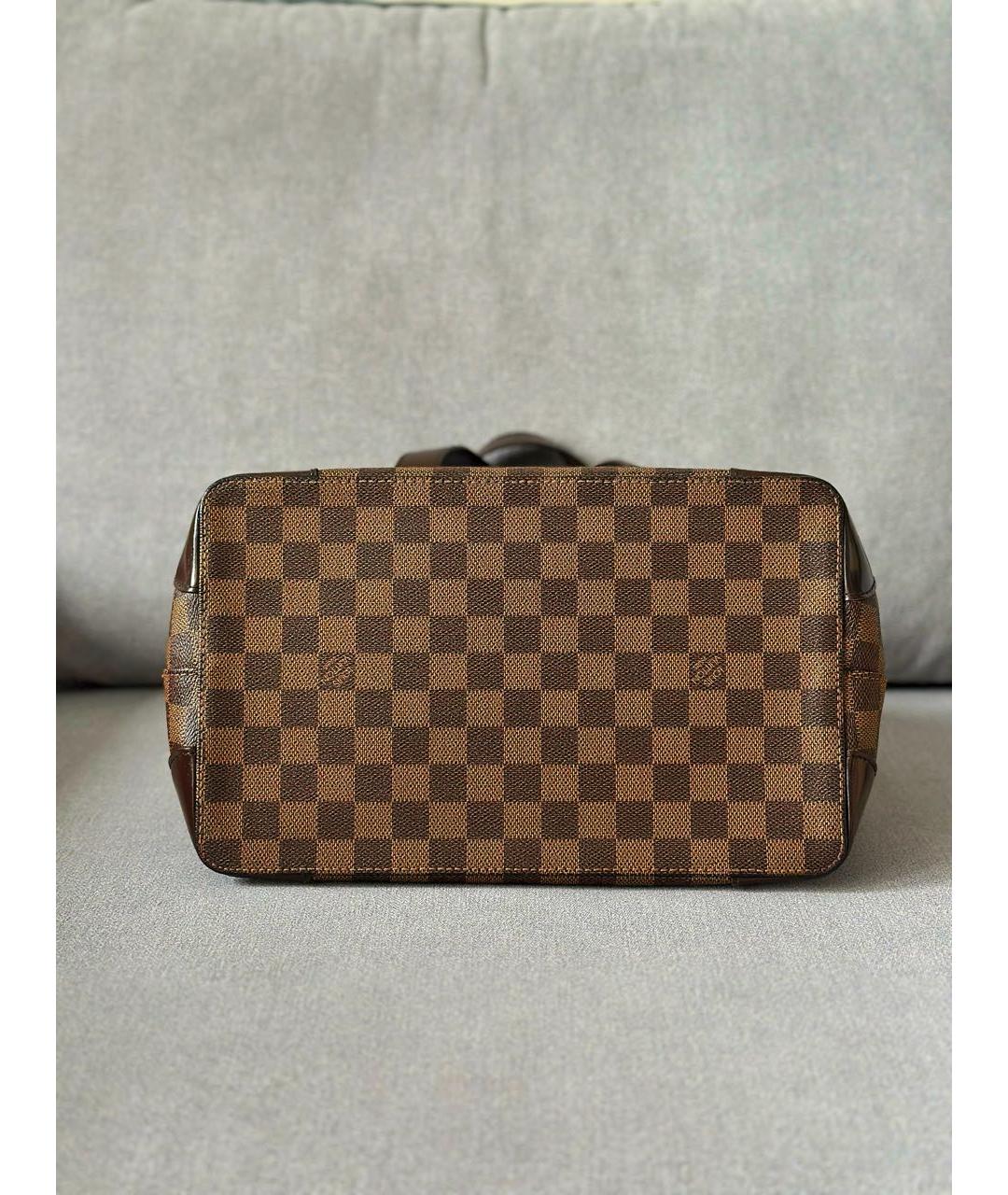 LOUIS VUITTON Коричневая сумка с короткими ручками, фото 5