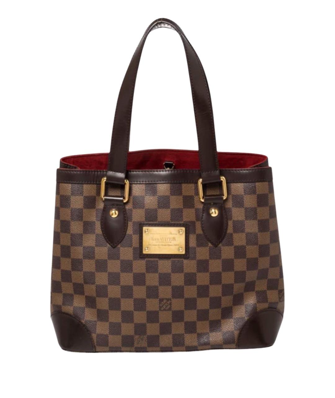 LOUIS VUITTON Коричневая сумка с короткими ручками, фото 1