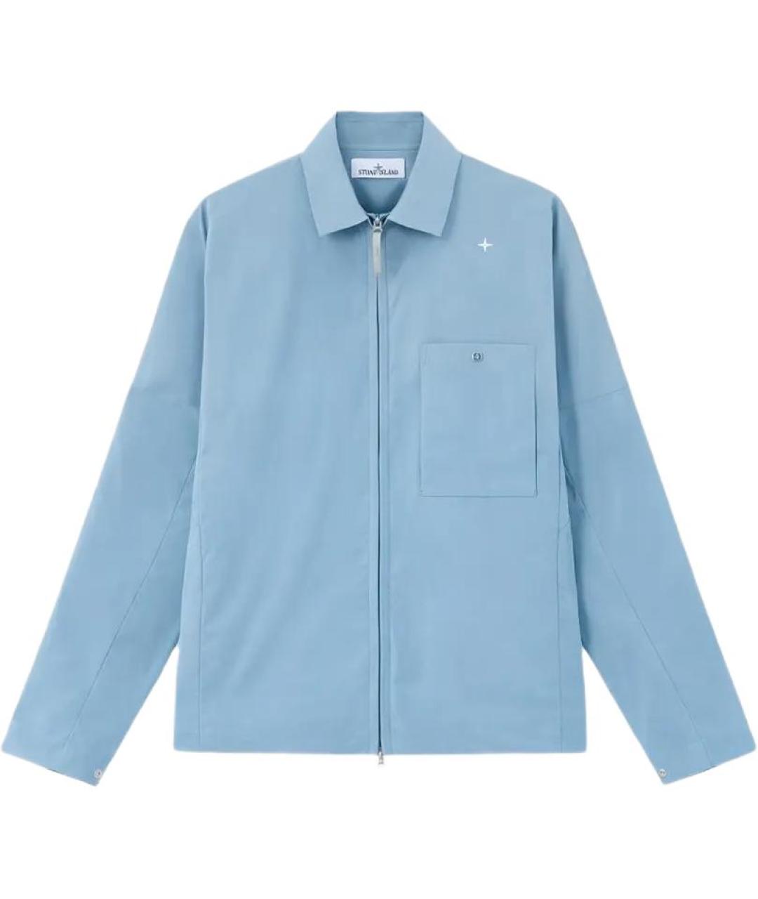 STONE ISLAND Голубая кэжуал рубашка, фото 1
