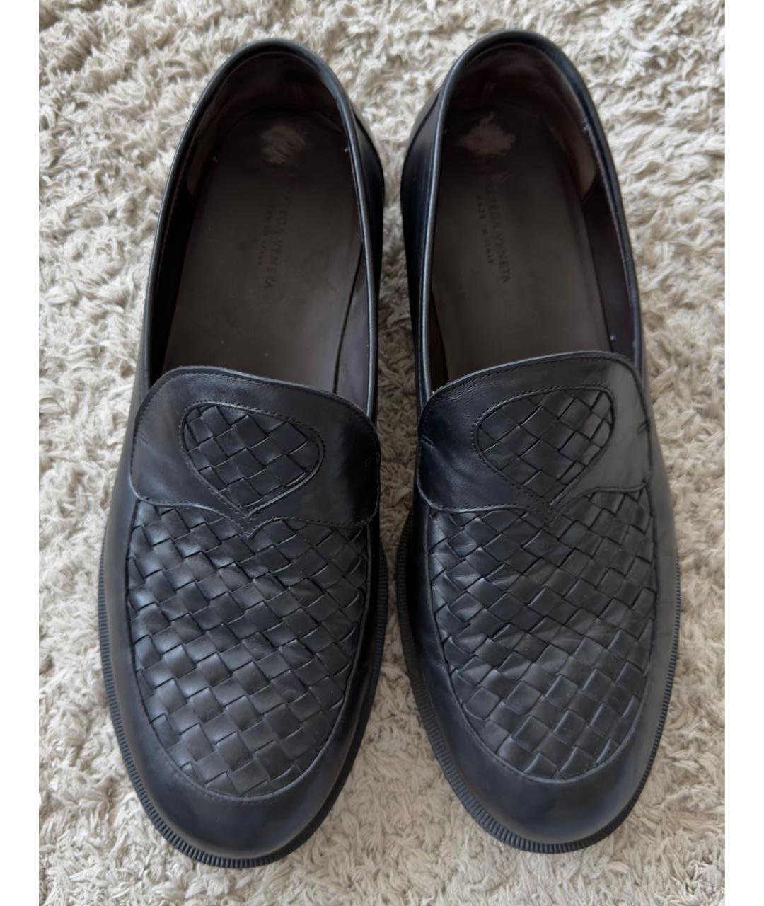 BOTTEGA VENETA Черные кожаные лоферы, фото 2