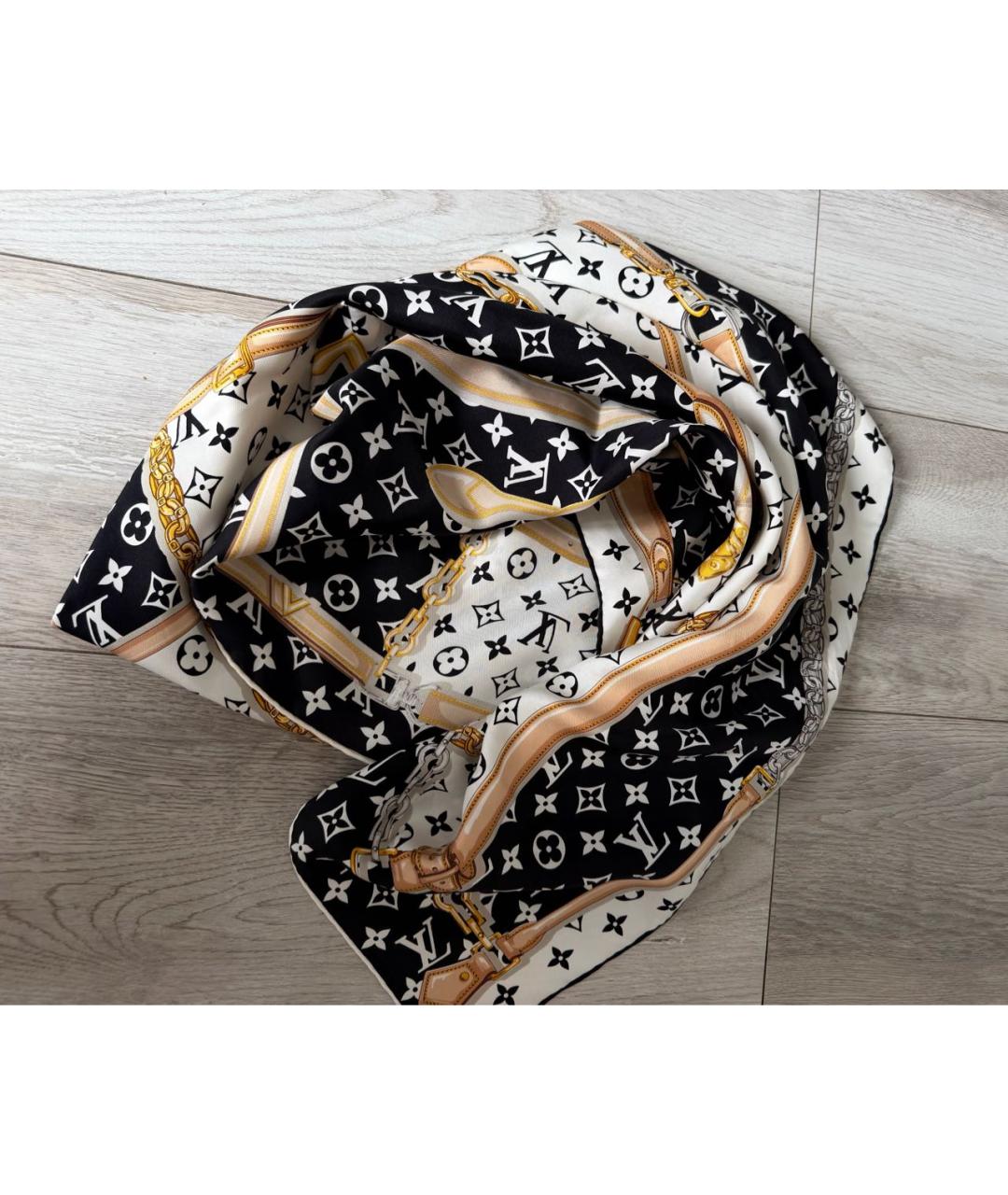 LOUIS VUITTON Шелковый платок, фото 2