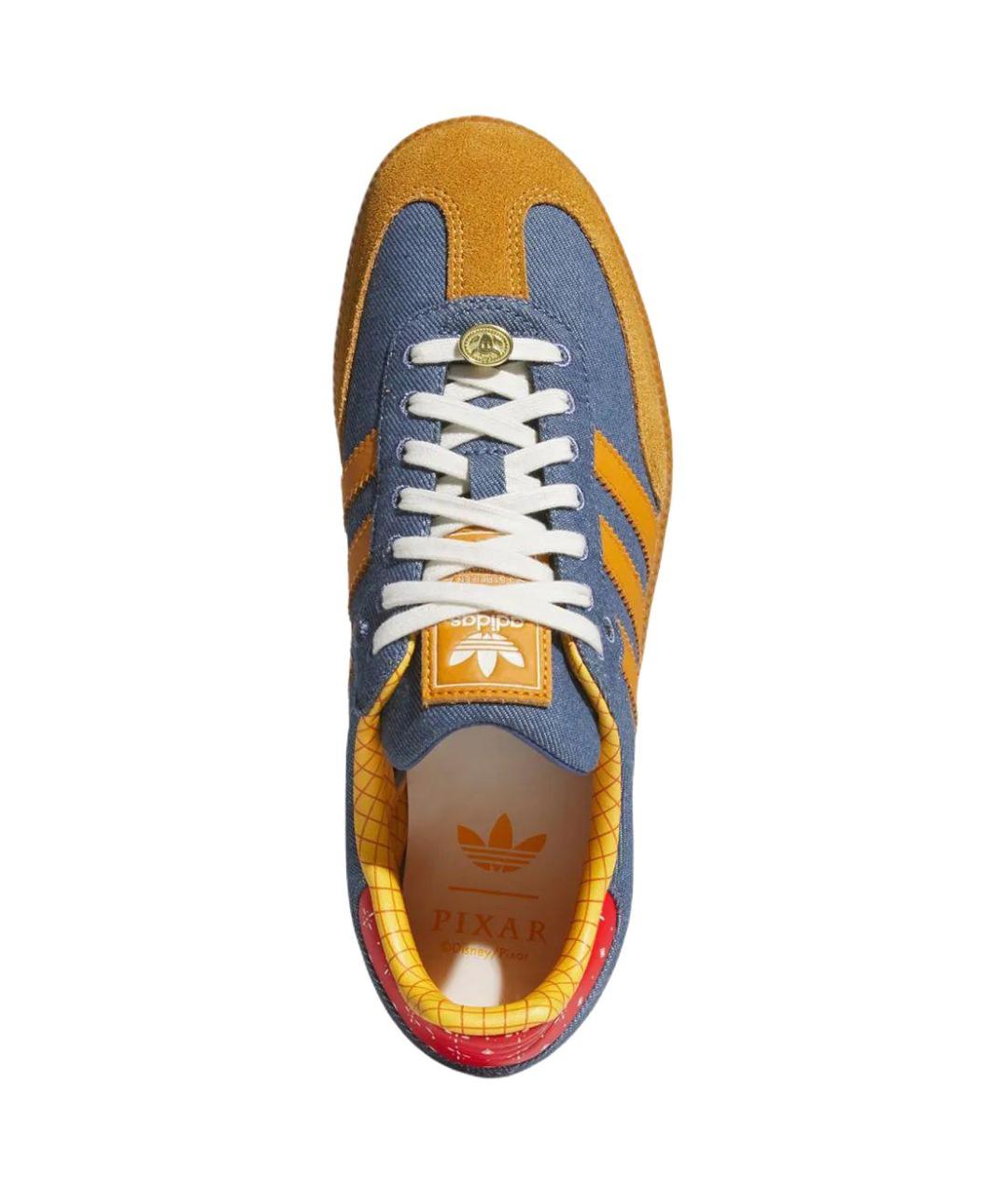 ADIDAS Синие текстильные кеды, фото 3