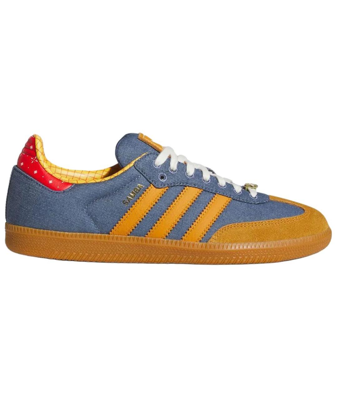 ADIDAS Синие текстильные кеды, фото 2