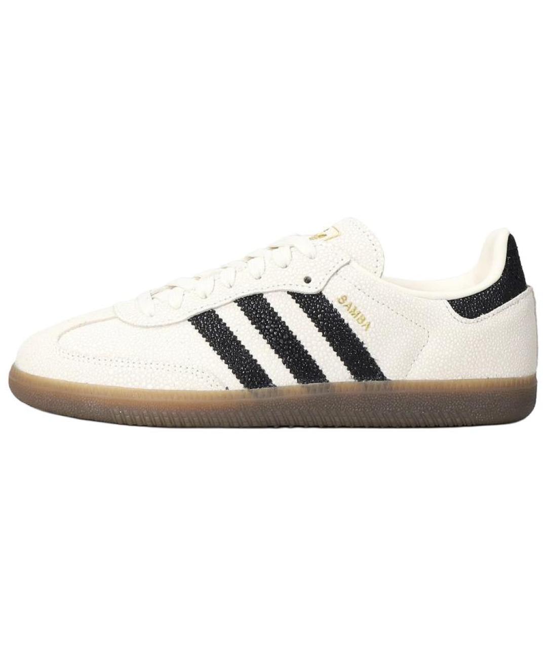 ADIDAS Белые кожаные кеды, фото 2