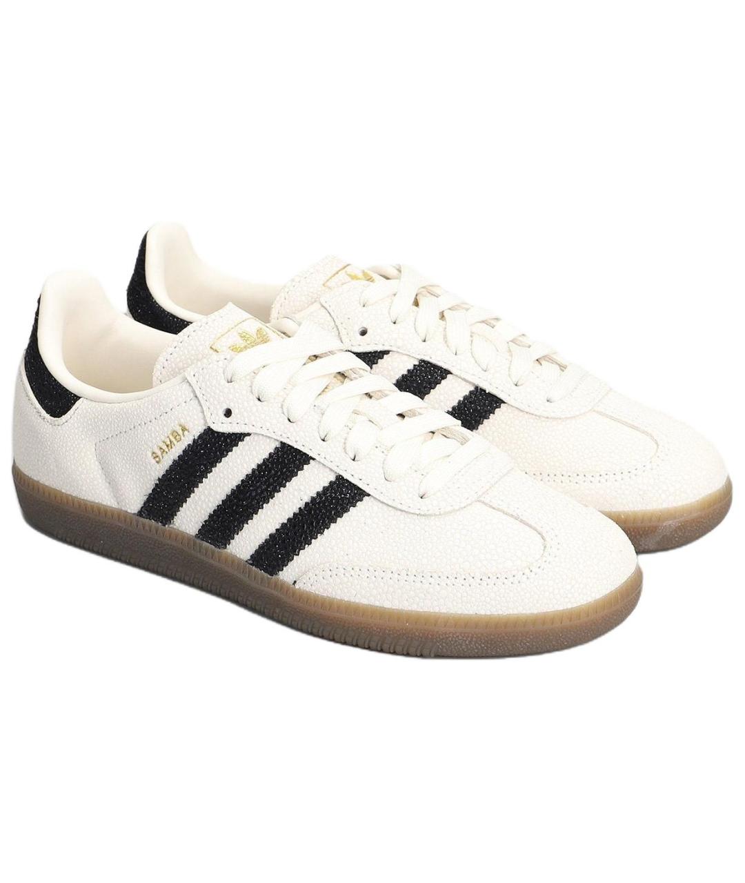 ADIDAS Белые кожаные кеды, фото 3