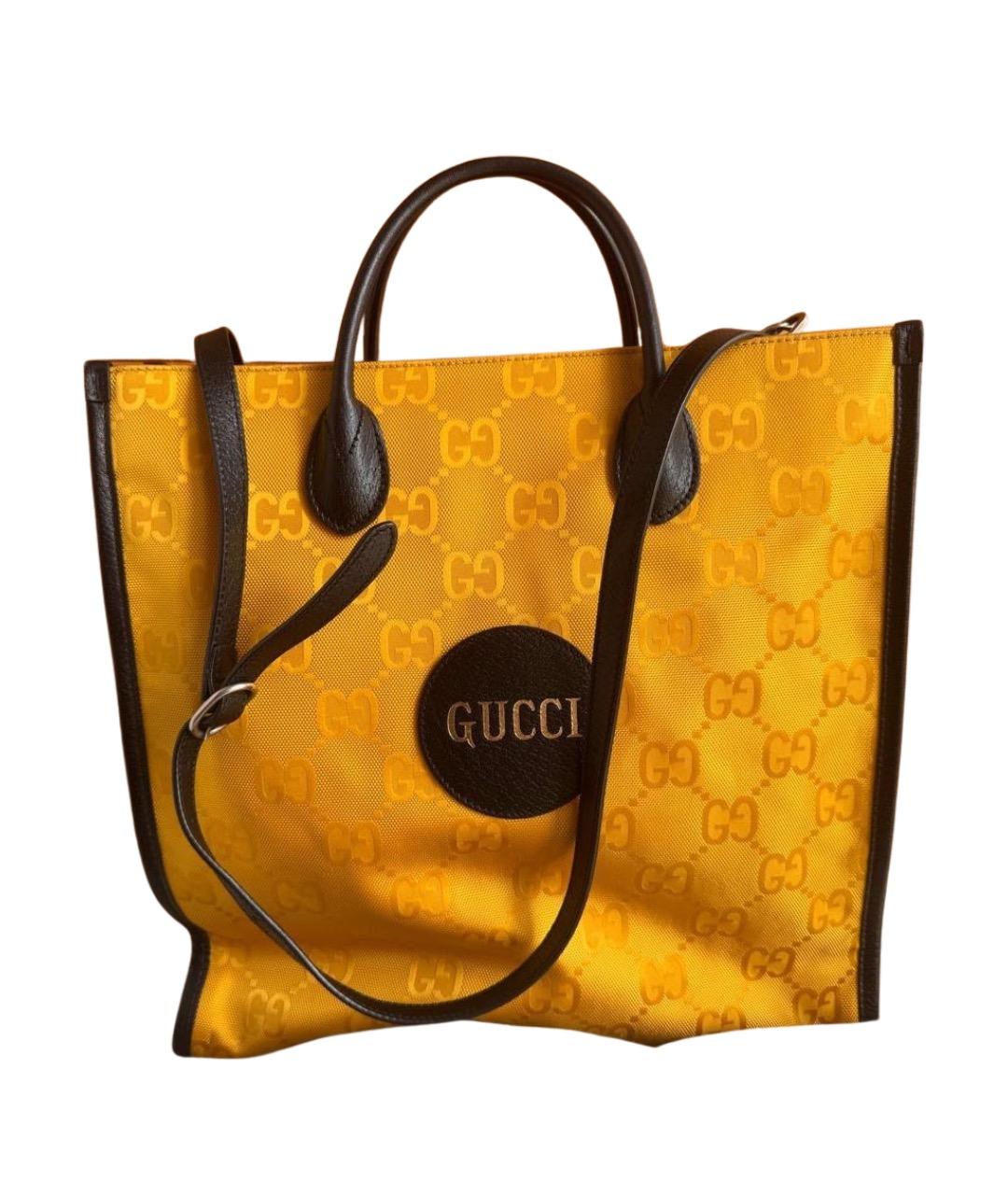 GUCCI Горчичная сумка тоут, фото 1