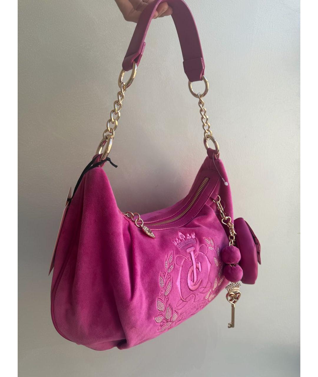 JUICY COUTURE Розовая сумка через плечо, фото 2