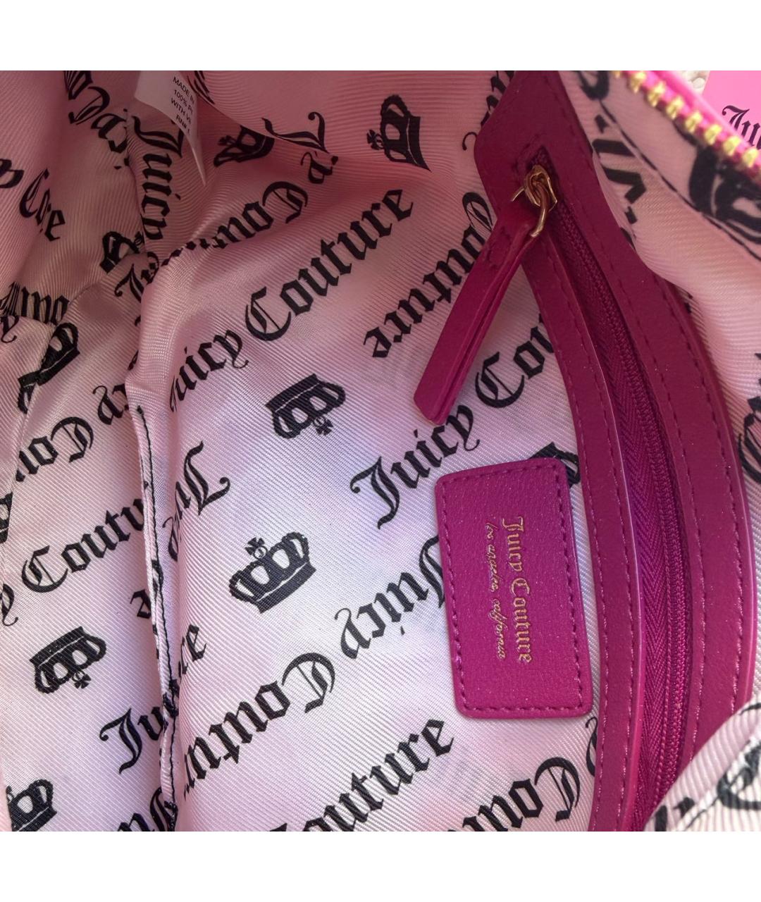 JUICY COUTURE Розовая сумка через плечо, фото 4