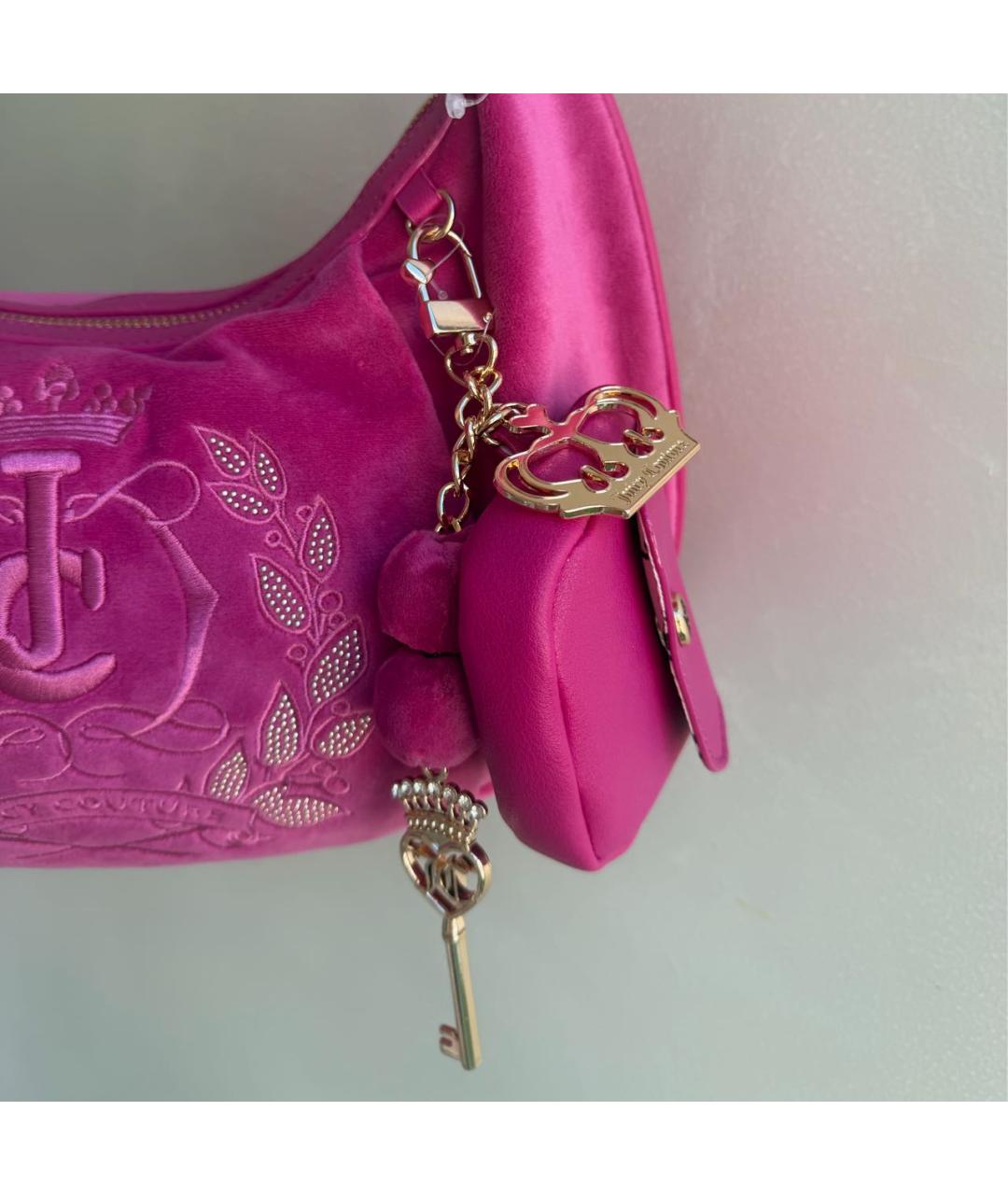JUICY COUTURE Розовая сумка через плечо, фото 8