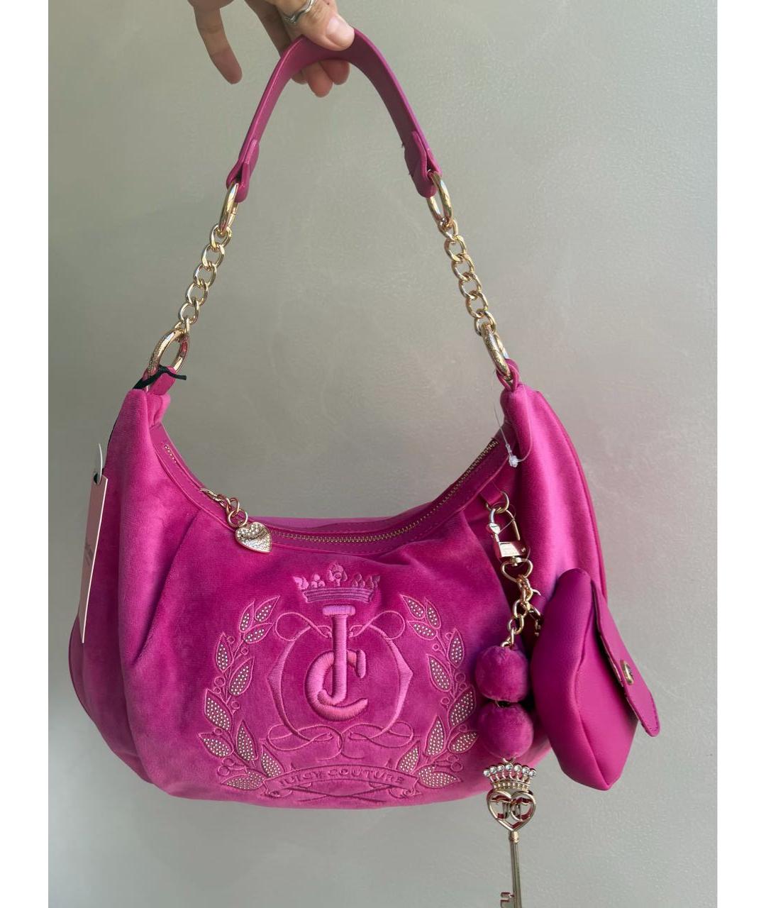 JUICY COUTURE Розовая сумка через плечо, фото 9