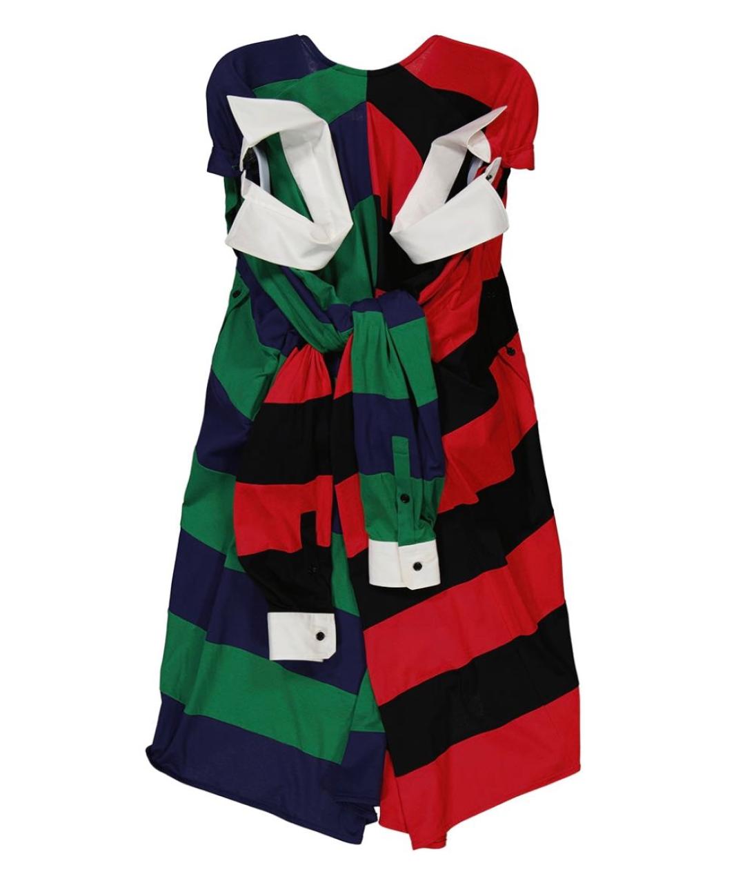 BURBERRY Мульти хлопковое платье, фото 7