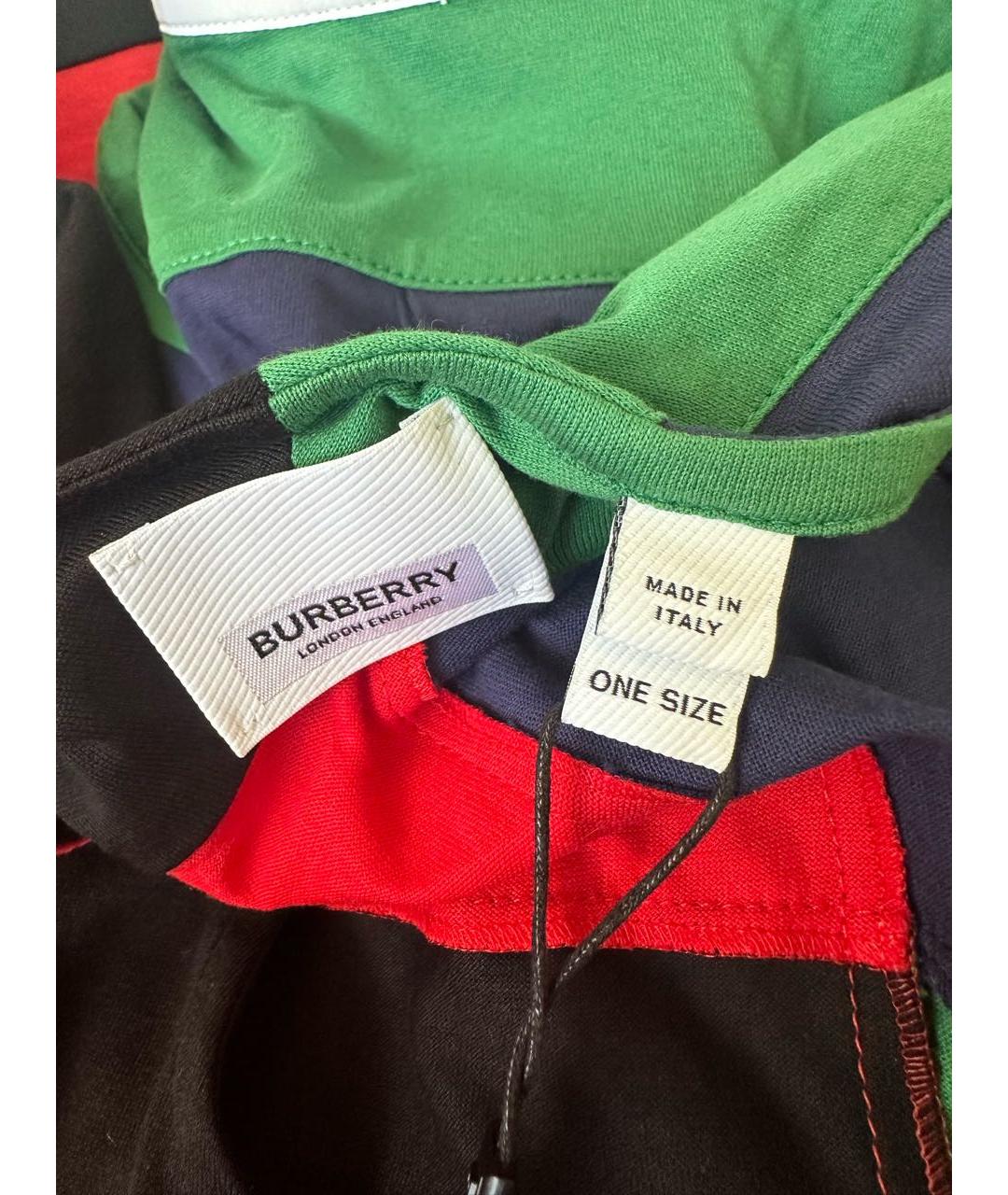 BURBERRY Мульти хлопковое платье, фото 4