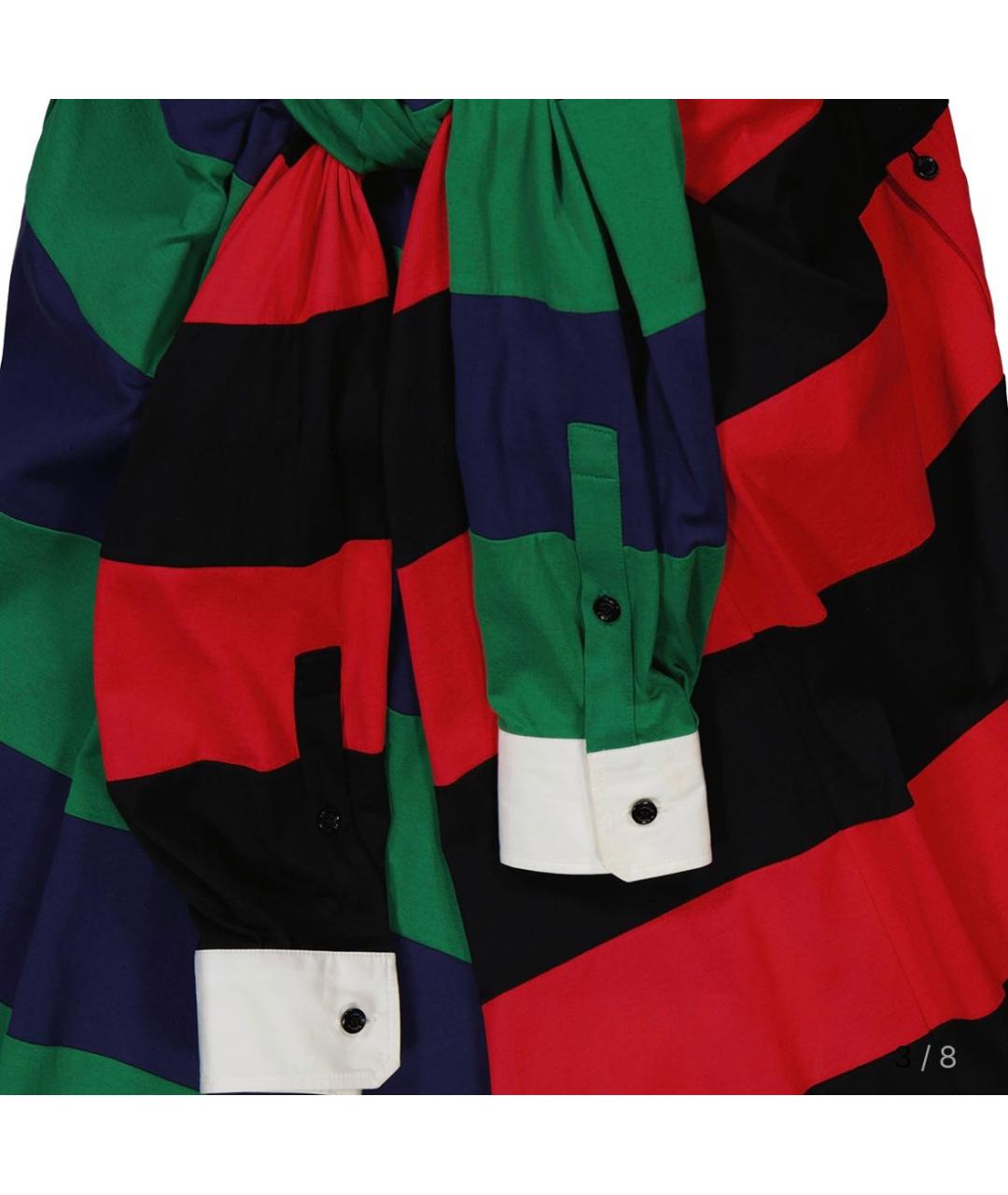 BURBERRY Мульти хлопковое платье, фото 6