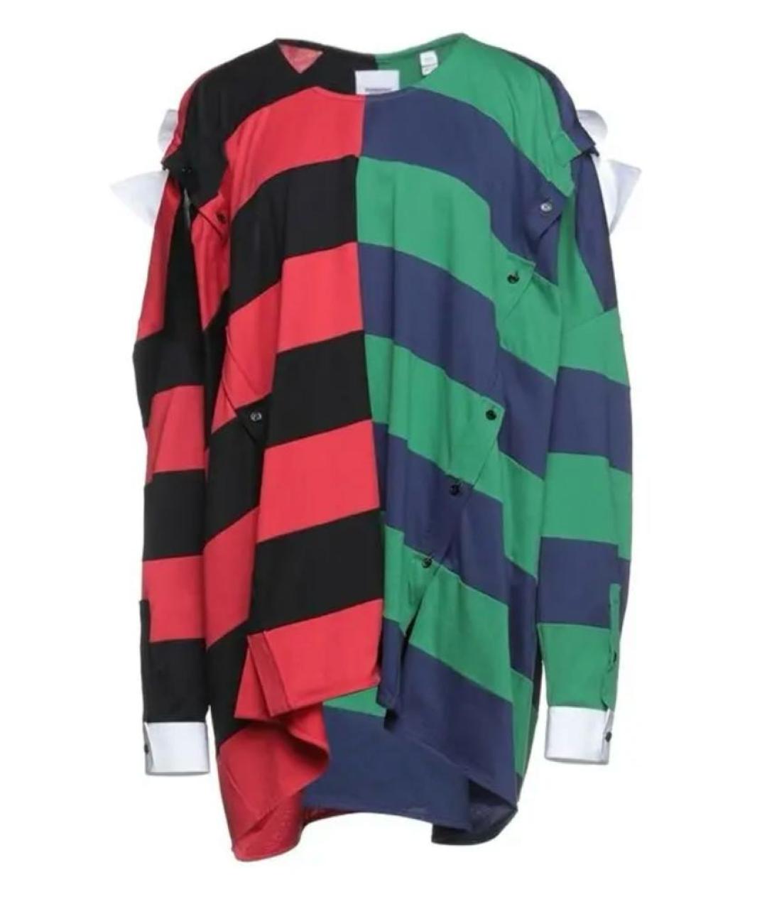 BURBERRY Мульти хлопковое платье, фото 1