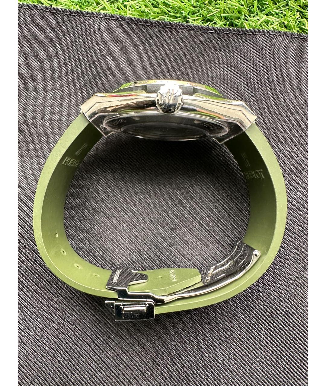 HUBLOT Зеленые титановые часы, фото 3