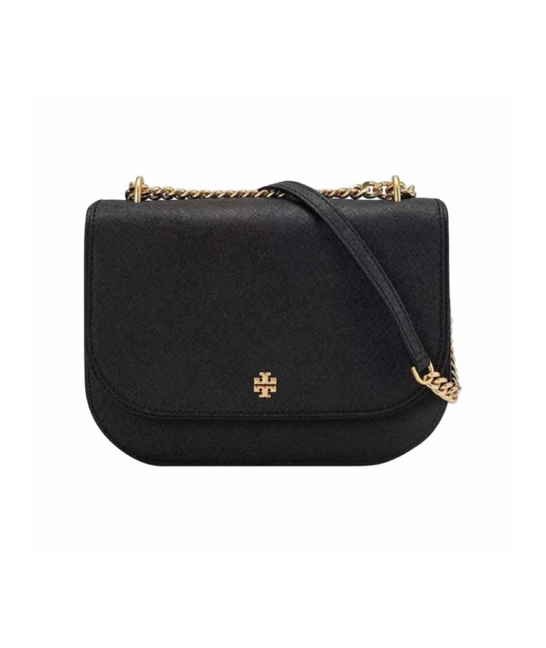TORY BURCH Черная кожаная сумка через плечо, фото 8