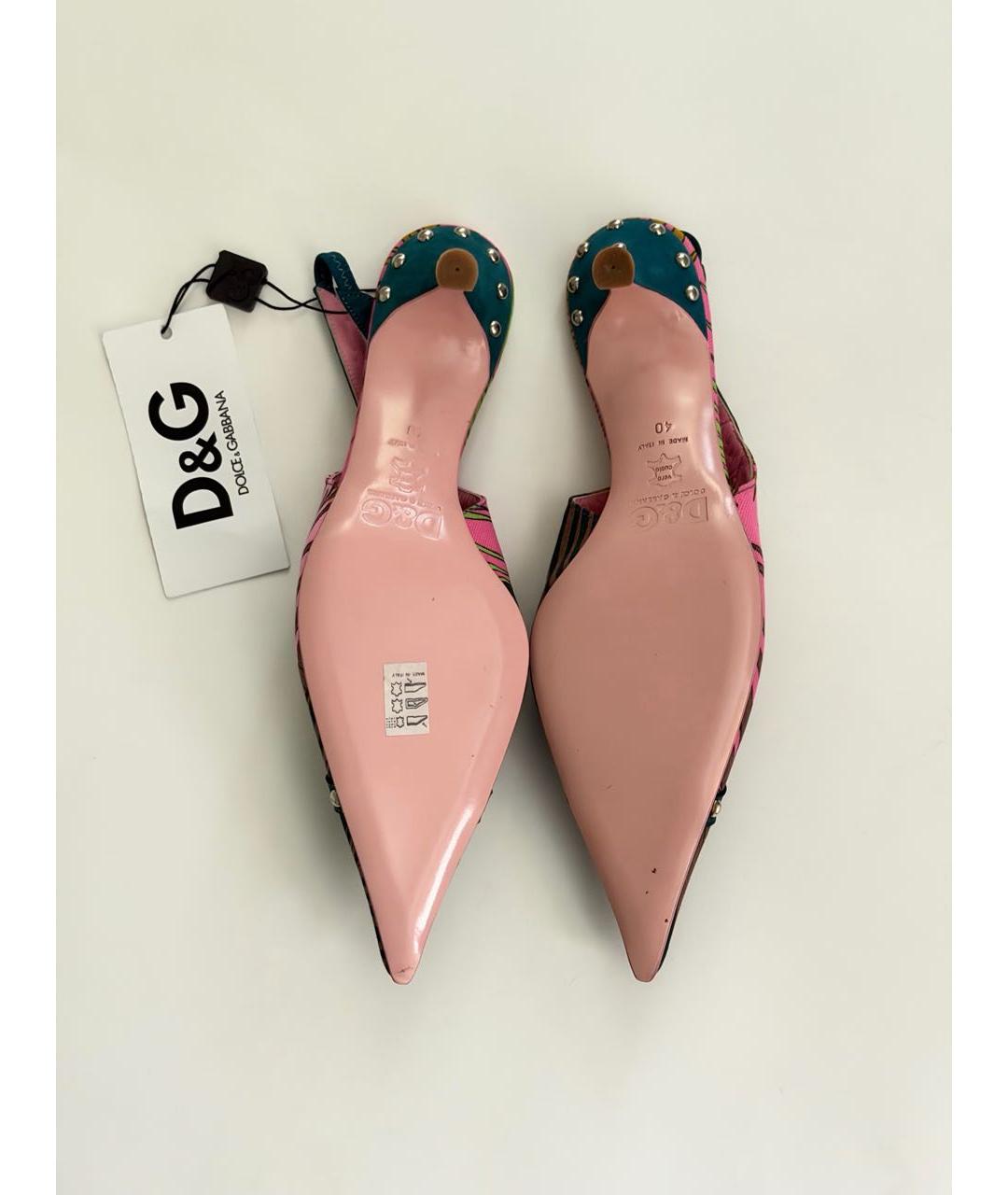 DOLCE&GABBANA Мульти мюли, фото 4