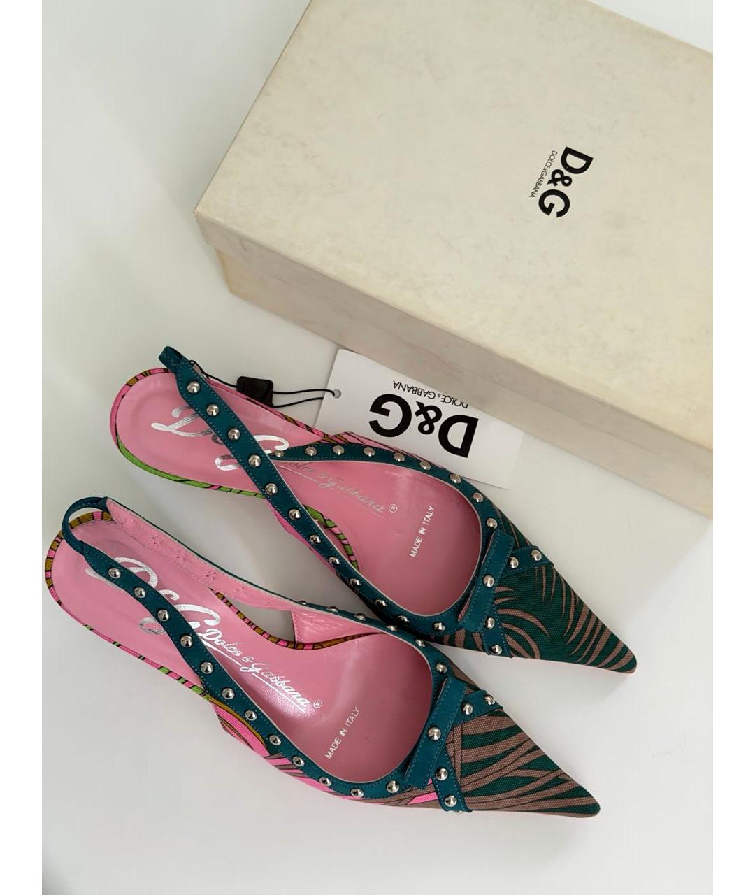 DOLCE&GABBANA Мульти мюли, фото 6