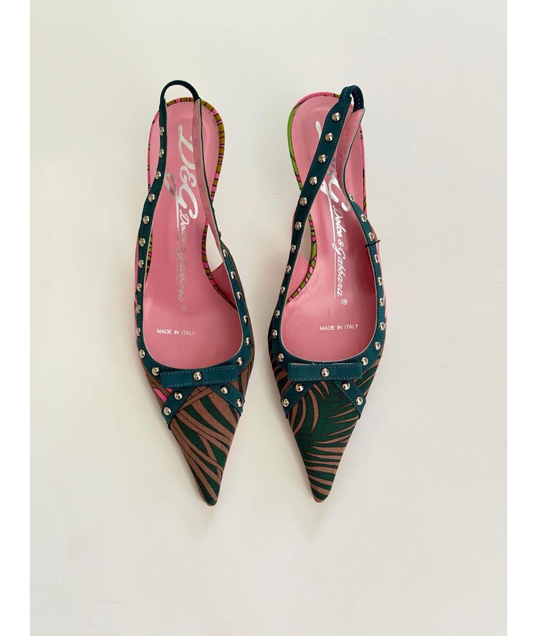DOLCE&GABBANA Мульти мюли, фото 3