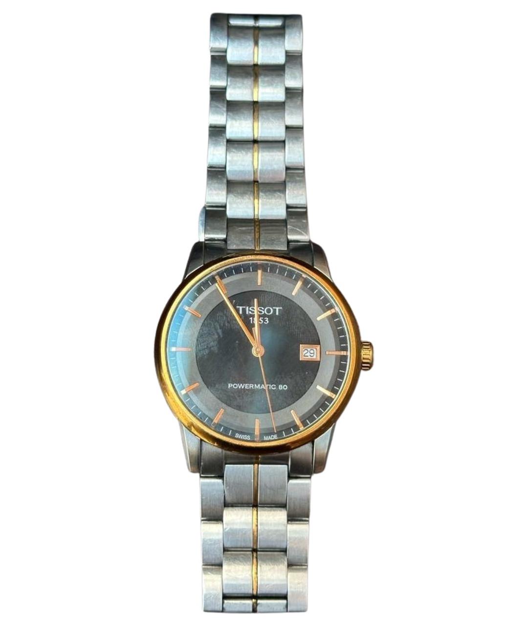 TISSOT Серебряные стальные часы, фото 1