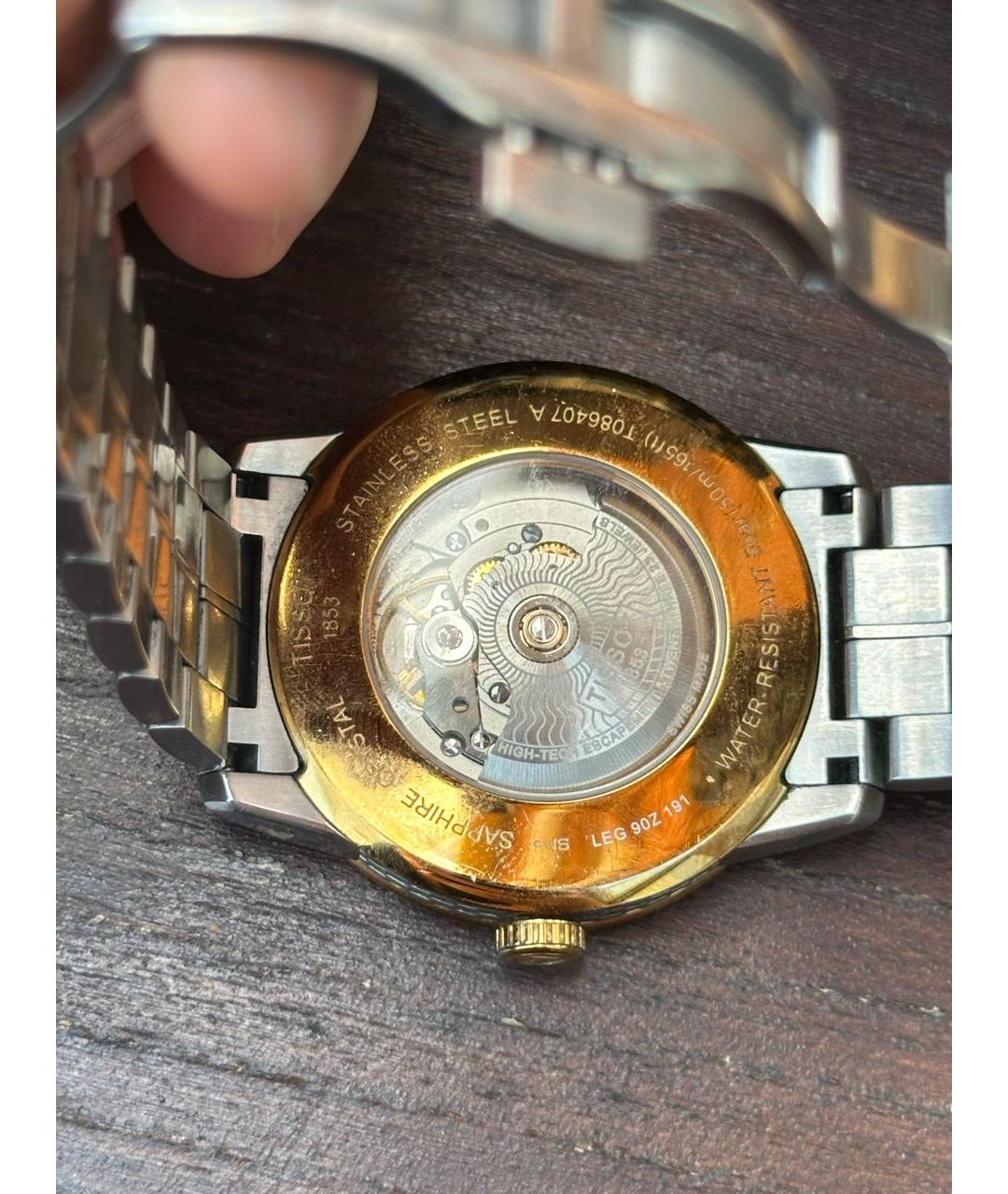 TISSOT Серебряные стальные часы, фото 2