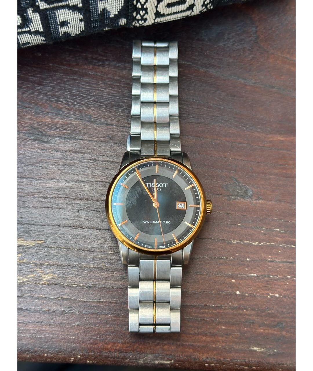TISSOT Серебряные стальные часы, фото 4