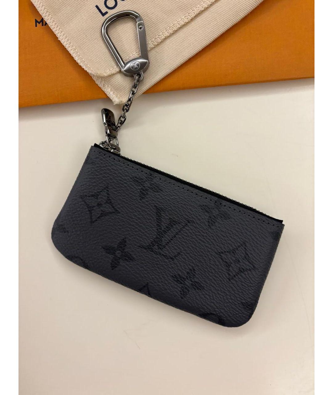 LOUIS VUITTON Черная ключница, фото 5