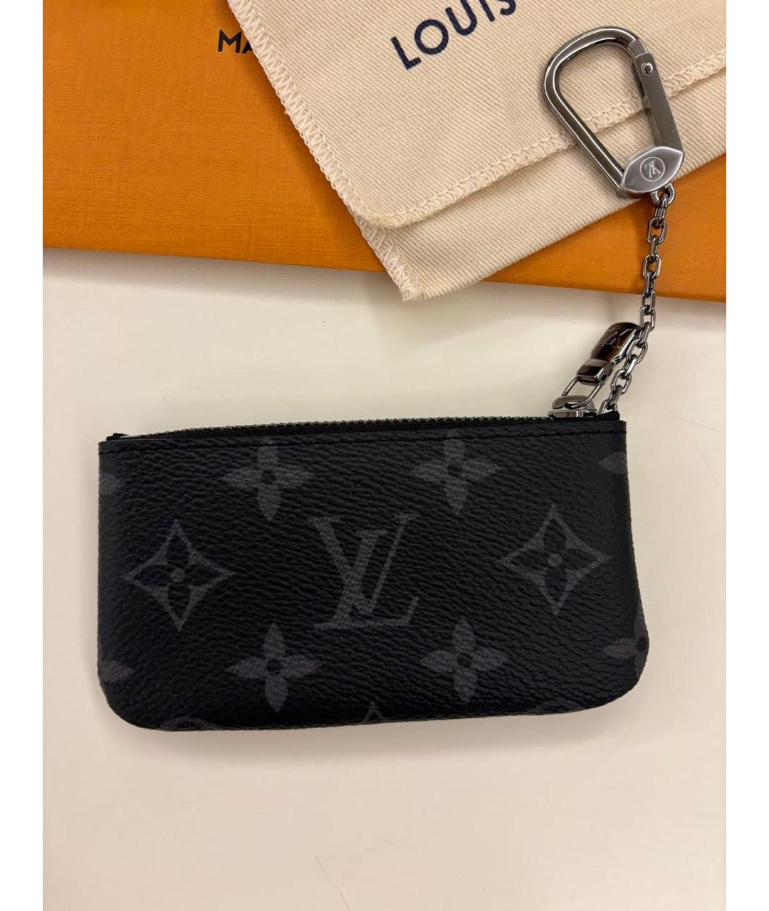 LOUIS VUITTON Черная ключница, фото 3