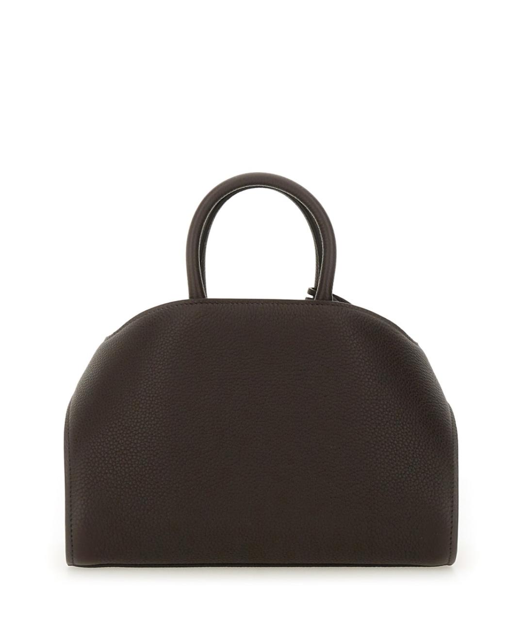 FERRAGAMO Коричневая кожаная сумка тоут, фото 4