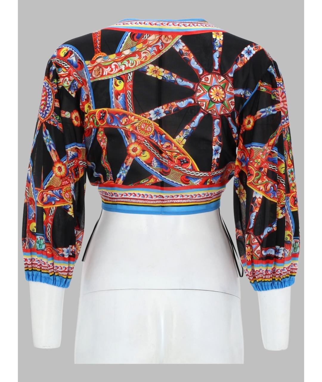 DOLCE&GABBANA Черная хлопковая блузы, фото 2