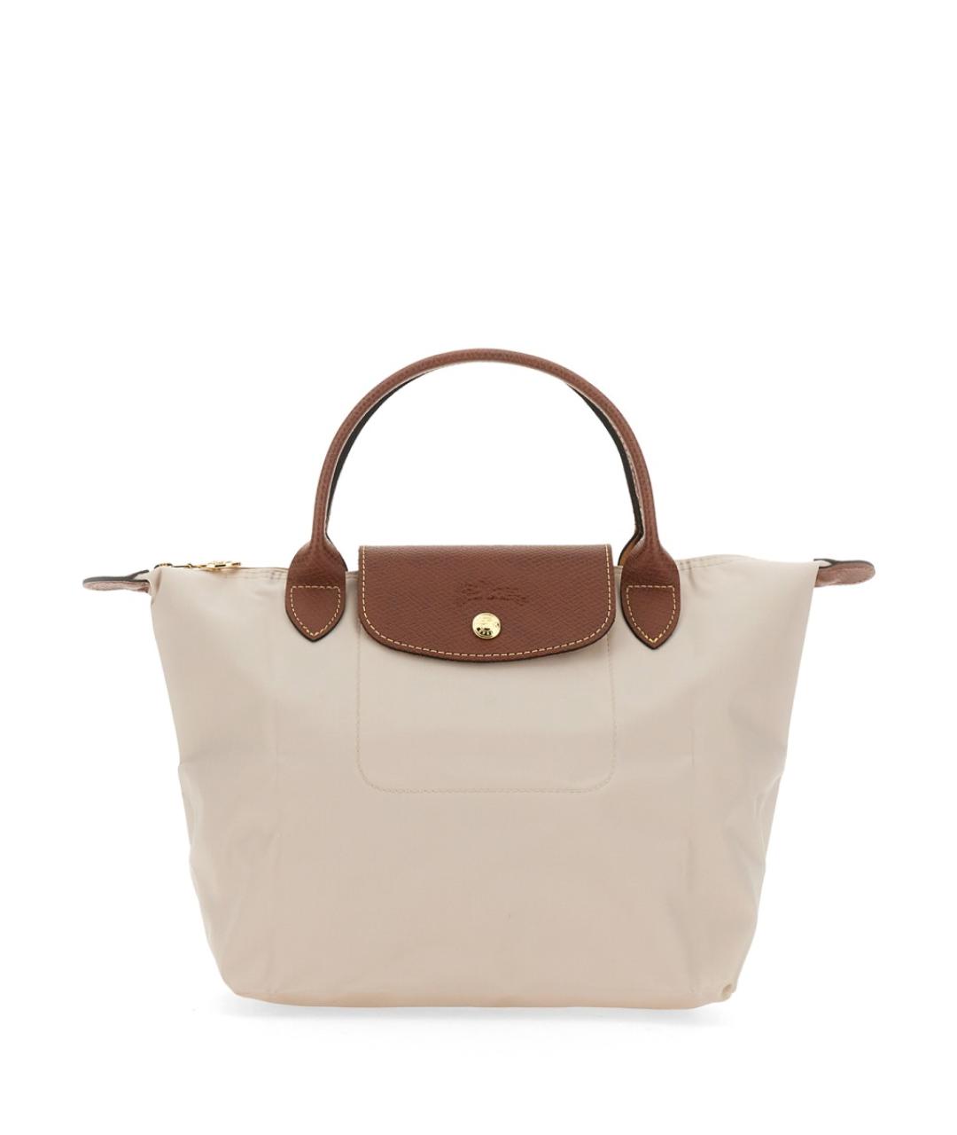 LONGCHAMP Белая синтетическая сумка тоут, фото 1