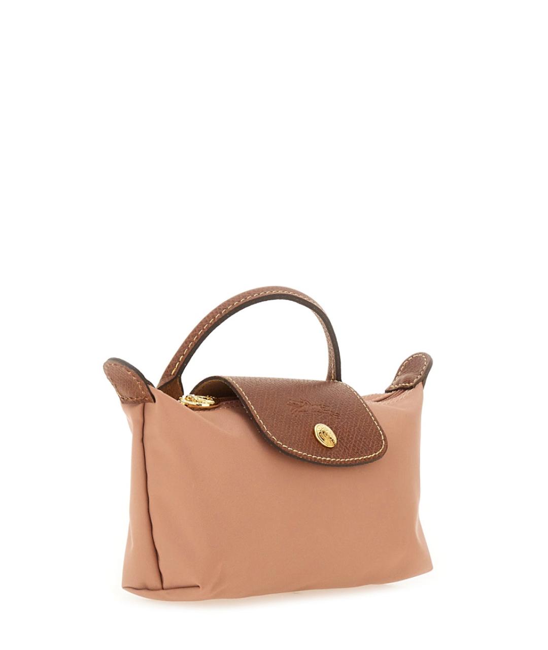 LONGCHAMP Розовая синтетическая сумка тоут, фото 3