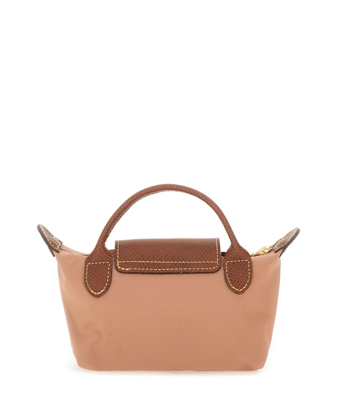 LONGCHAMP Розовая синтетическая сумка тоут, фото 2