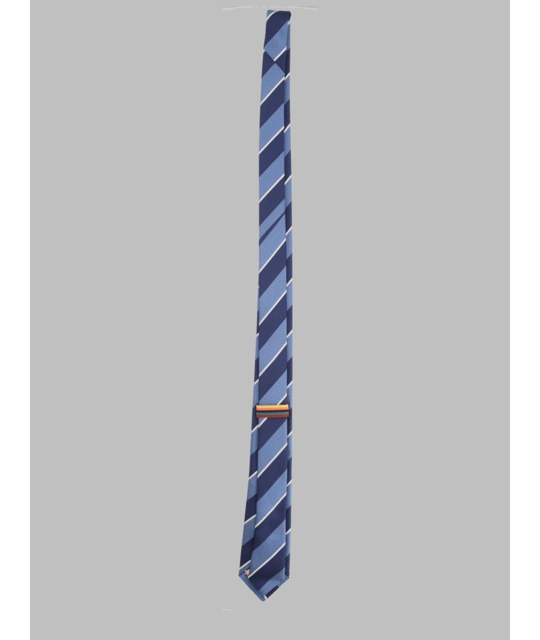 PAUL SMITH Синий шелковый галстук, фото 2