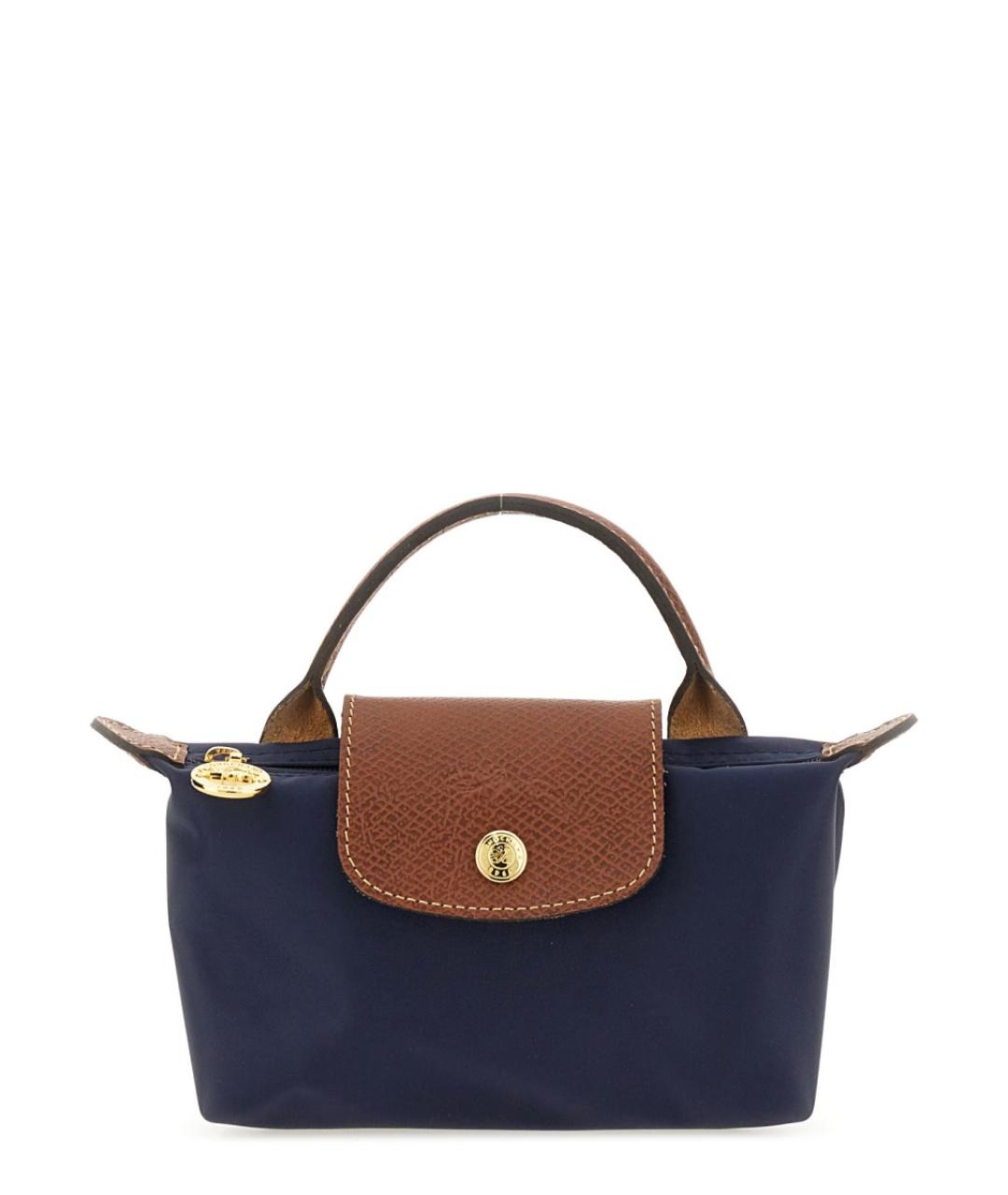 LONGCHAMP Синяя синтетическая сумка тоут, фото 1